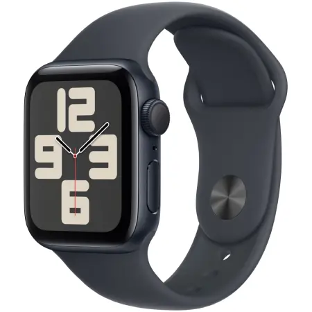 Apple Watch SE2 (2024) Aluminum 40mm GPS eSim NFC 5 ATM Aluminum Case Midnight με Sport Band Midnight MXE73QH/A