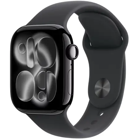 Apple Watch Series 11 (2025) Aluminum 42mm GPS eSim NFC IP6X  Aluminum Case Jet Black with Sport Band Black MEQT4ZR/A