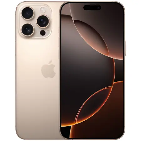 Apple iPhone 16 Pro Max 5G 6.9" 8GB/256GB NFC IP68 Desert Titanium with Indian Specs
