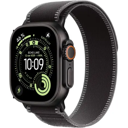 Apple Watch Ultra 3 49mm GPS eSIM NFC IP6X Titanium Case Black with Charcoal Trail Loop MF1H4QF/A