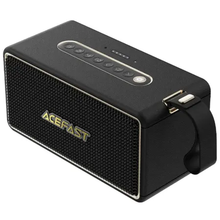 Wireless Speaker Acefast K3 Max v5.4 TWS 80W 5000mAh with Microphone USB AUX TF and RGB Lighting IPX6 Black