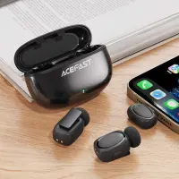 Lavalier Microphones Acefast R2 HD Noise Reduction 15m Range and 20hr Battery with USB-C Transmitter and Charging Case Black