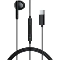 Hands Free Acefast L9 Single Earphone USB-C with HD Mic Compatible with All USB-C Devices Black 1.2m