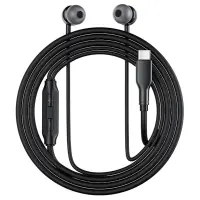 Hands Free Acefast L8 Earphones Stereo USB-C Black 1.2m with HD Mic Compatible with All USB-C Devices