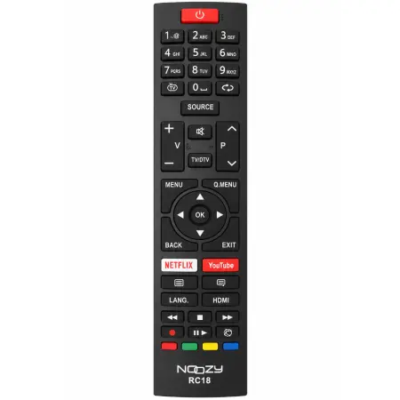 Remote Control Noozy RC18  for Vestel, F&U, Telefunken, Turbo-X TVs Ready to Use Without Set Up