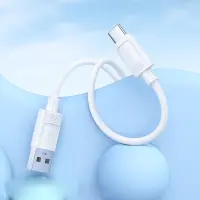 Cable Hoco X122 USB-A to USB-C 3.0A Fast Charging White 1m