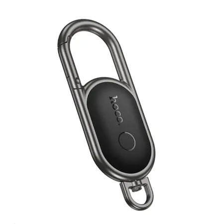 Gps Tracker Hoco E91J Tiger Keychain with a Carabiner Only for iOS Compatible with Apple Find My Network Black