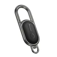 Gps Tracker Hoco E91J Tiger Keychain with a Carabiner Only for iOS Compatible with Apple Find My Network Black