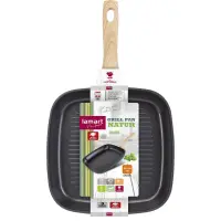 Grill Pan Aluminum 26cm NATUR Lamart LT1307 Black
