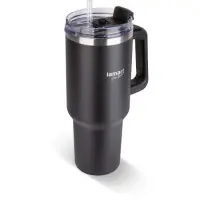 Stainless Steel & Plastic Thermos Cup 900ml HUGE Lamart LT4091 Black