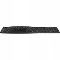 Yenkee YKB 2100CS Wireless Ergonomic Keyboard with Silent Keys and Detachable Palm Rest up to 250hrs of Operation Black