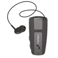 Bluetooth Hands Free Noozy Roller BH68 V 6.0 with Vibration Alert and Neck Strap Multi Pairing Black