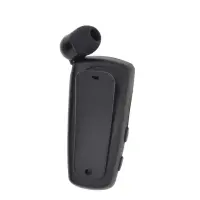 Bluetooth Hands Free Noozy Roller BH68 V 6.0 with Vibration Alert and Neck Strap Multi Pairing Black
