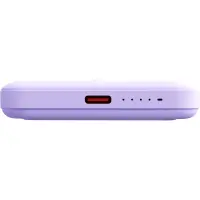 Power Bank Yenkee YPB 501 5000mAh 15W 3A MagSafe Wireless Charging and 1xUSB-C PD20W Port, LED Battery Indicator Purple
