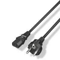 Power Cable Yenkee YPC 571 with IEC 320 C13 Connector 3 Core 1.5m