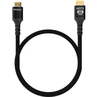 HDMI Cable Yenkee YCH 115 2.0 4K/60Hz Gold Plated Braided Black 1.5m