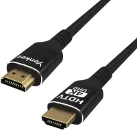 HDMI Cable Yenkee YCH 130 2.0 4K/60Hz Gold Plated Braided Black 3m