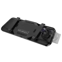 Rearview Mirror Mounted Cam Hoco DV16 1080p Full HD Camera 140° 9.66" Touch Screen Display and 720p 120° Rear View Camera