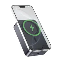 Power Bank Hoco J160B 20000mAh PD20W QC3.0 1xUSB-C and Wireless Charging 15W with LED Battery Indicator Black