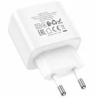 Noozy C21 Core PD25W Travel Charger with USB-C to Lightning Cable 1m White