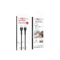Noozy A45 Power Cable USB-C to USB-C Fast Charging 60W+Apple PD27 Black 1m