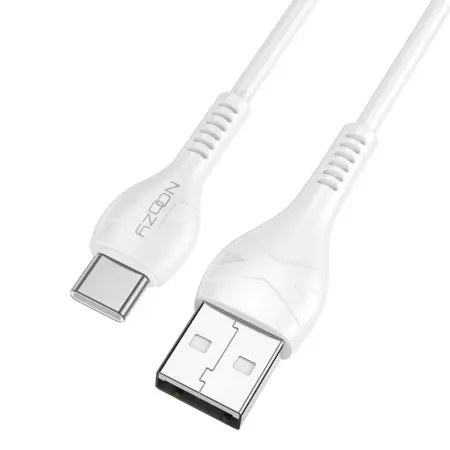 Noozy A45 USB-A to USB-C Cable 3A White 1m