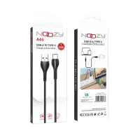 Noozy A45 USB to USB-C Cable 3A Black 1m