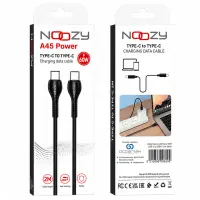 Noozy A45 Power Cable USB-C to USB-C Fast Charging 60W+Apple PD27 Black 2m