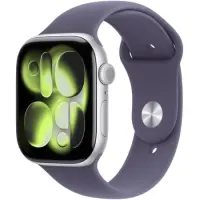 Apple Watch Series 11 (2025) Aluminum 42mm GPS NFC IP6X  Aluminum Case Silver with Sport Band Purple Fog MEU74WF/A