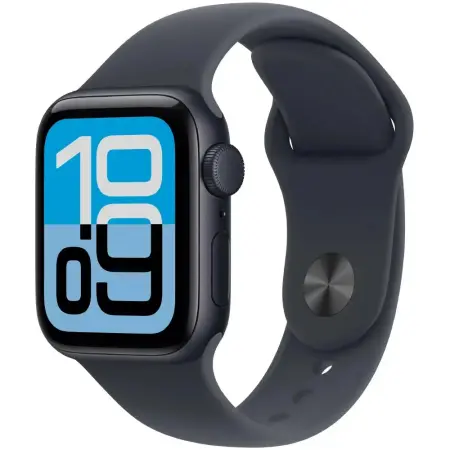 Apple Watch SE 3 5G (2025) Aluminum 40mm GPS eSIM NFC 5 ATM Aluminum Case Midnight with Sport Band Midnight