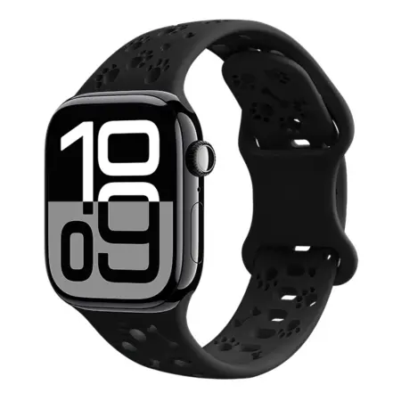 Watchband Hoco WA38 Time Series 38/40/41/42mm Silicon Strap For Apple Watch series 1/2/3/4/5/6/7/8/9/SE/SE2 Black