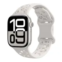 Watchband Hoco WA38 Time Series 38/40/41/42mm Silicon Strap For Apple Watch series 1/2/3/4/5/6/7/8/9/SE/SE2 Star White