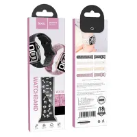 Watchband Hoco WA38 Time Series 44/45/46/49mm Silicon Strap For Apple Watch series 1/2/3/4/5/6/7/8/9/se/ultra1/ultra2 Black