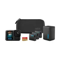 Action Camera GoPro Hero13 Extended Power Bundle CHDRB-134-RW 5.3K 360° 2.27" display and Wi-Fi 1900mAh 10m Underwater Black & Accessory Bundle