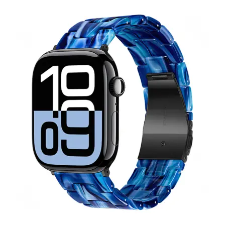 Watchband Hoco WA36 Elegant Series 38/40/41/42mm Plastic Bracelet Strap For Apple Watch series 1/2/3/4/5/6/7/8/9/SE/SE2 Ink Blue