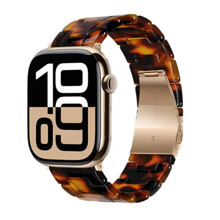 Watchband Hoco WA36 Elegant Series 44/45/46/49mm Plastic Bracelet For Apple Watch series 1/2/3/4/5/6/7/8/9/se/ultra1/ultra2 Tortoise Shell
