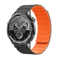 Watchband Hoco WH21 Flexible Silicon Magnetic for Samsung Huawei Xiaomi Vivo OPPO etc 22mm Universal Black with Orange