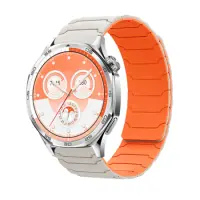 Watchband Hoco WH21 Flexible Silicon Magnetic for Samsung Huawei Xiaomi Vivo OPPO etc 22mm Universal Starlight with Orange