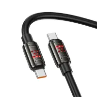 Cable Hoco U143 Joy USB-C to USB-C 240W PD3.1 Fast Charging 5A Black 1.2m