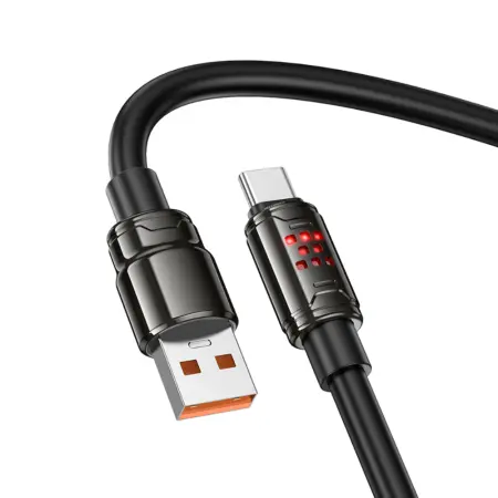 Cable Hoco U143 Joy USB-A  to USB-C Fast Charging 5A Black 1.2m