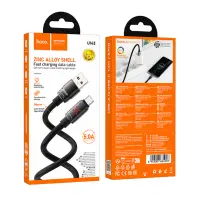 Cable Hoco U143 Joy USB-A  to USB-C Fast Charging 5A Black 1.2m