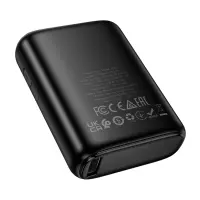 Power Bank Hoco J158 Runner 5000mAh 5V/2A with 1xUSB-A 1xUSB-C 1xMicro USB and LED Battery Indicator Black