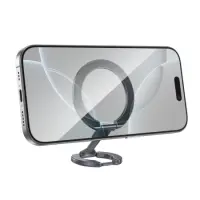 Mobile Phone Magnetic Ring Holder  Hoco GH9 with Double Magnets Silver