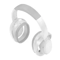 Wireless Stereo Headphone Hoco W67 Rhyme Open Ear v5.4 300mAh 32hr Use Time and Microphone White Grey