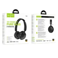 Wireless Stereo Headphone Hoco W66 Wave v5.4 300mAh 32hr Use Time and Microphone Black