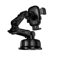 Car Mount Hoco H89 Crown  for Windshield or Console with Extension Arm for Devices 4.5"-7" Black Metal Grey