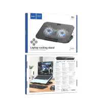 Laptop Cooler Hoco GA4 Jade Black with 7-Level 2 Fans and Lighting for Laptops up to 17"