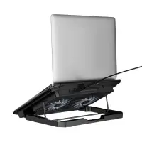 Laptop Cooler Hoco GA4 Jade Black with 7-Level 2 Fans and Lighting for Laptops up to 17"