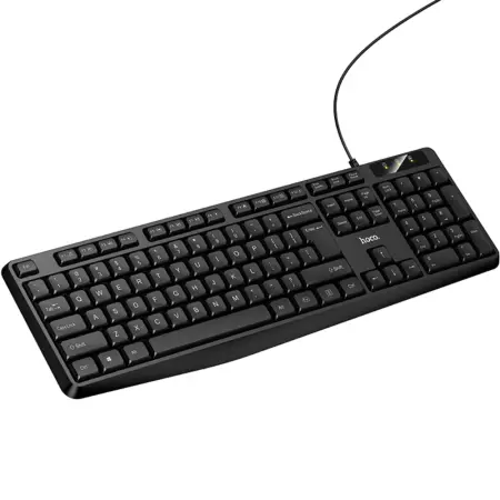Wired Keyboard Hoco GM60 Cool 104 Keys (EN) with USB Cable 1.45m Black