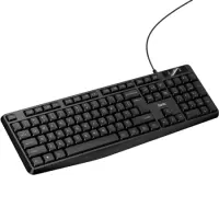 Wired Keyboard Hoco GM60 Cool 104 Keys (EN) with USB Cable 1.45m Black